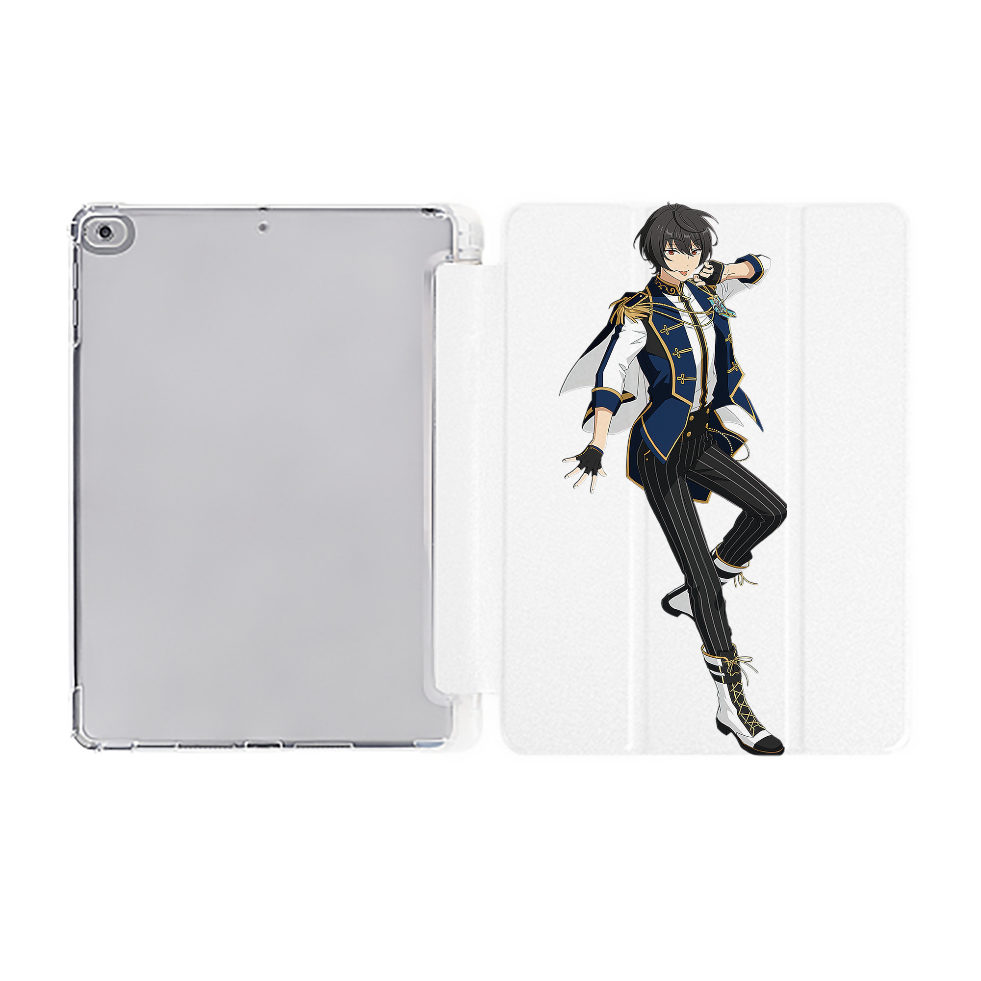 （画像用） あんさんぶるスターズ! Ensemble Stars IPad ケース ペン収納付き 三つ折りスタンド PUレザー×シリコン 対応機種9.5/10.5/10.9インチ